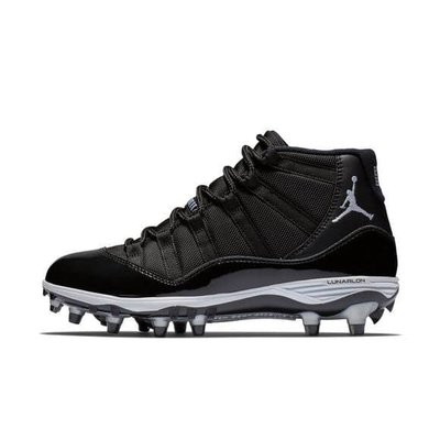 jordan 11 football cleats black